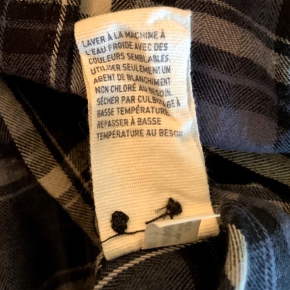 American Eagle Shirt Men's XL Blue Plaid Long Sleeve Button down Slim Fit Cotton - Picture 9 of 10